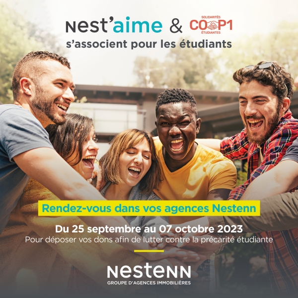 Nest'aime : Nestenn partenaire de l'association COP1, en faveur des étudiants en situation de précarité !