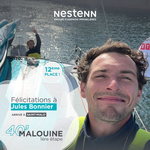 Team Voile NESTENN : 40'Malouine - 12ème place pour Jules Bonnier !