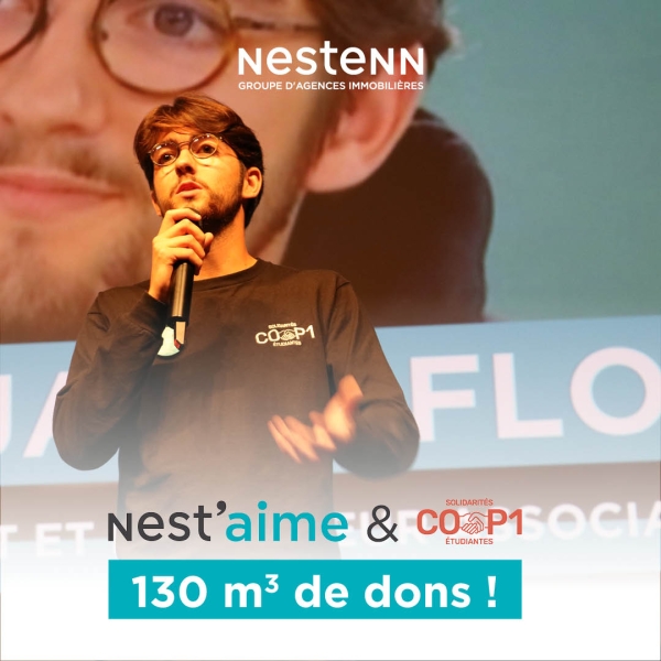 Nestenn : l'opération de solidarité Nest'aime et Cop1 a généré près de 130 m3 de dons !