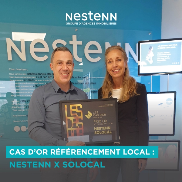 Nestenn a reçu le prix digital des « Cas d'OR Référencement Local Région Sud 2023 » !