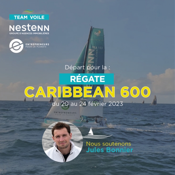 Team Voile NESTENN - CARIBBEAN 600, Jules Bonnier sur les starting-blocks !