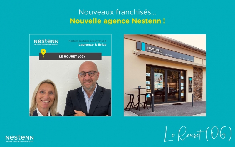 Laurence et Brice LEVAIQUE ouvrent leur agence Nestenn à : Le Rouret (06)