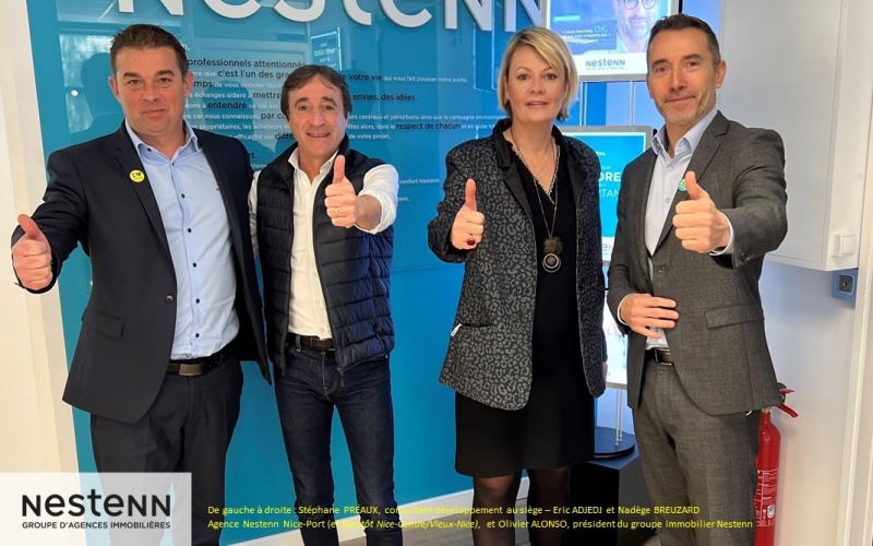 Une deuxième agence Nestenn à Nice pour Nadège Breuzard et Eric Adjedj