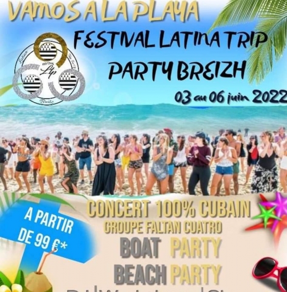 Pléneuf-Val-André. Latina Trip Party Breizh du 3 au 6 juin